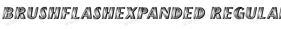 BrushFlashExpanded Regular字体转换